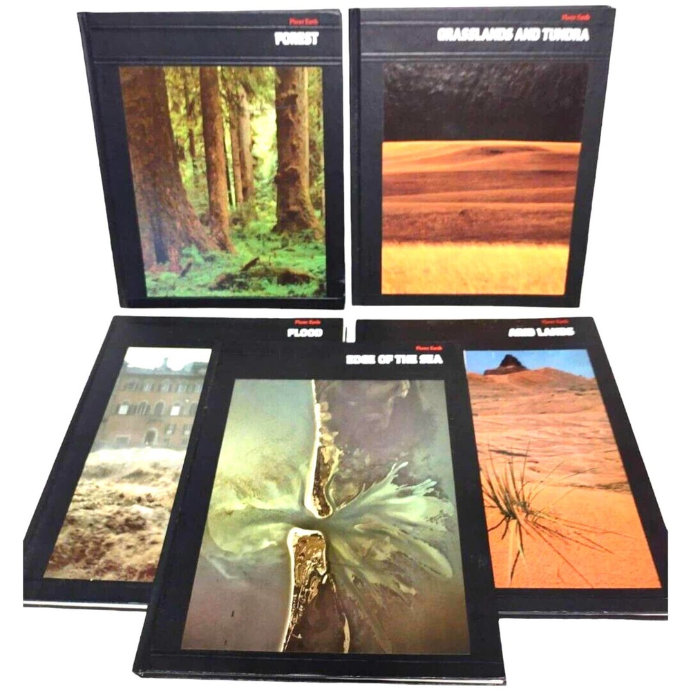 Time Life Set Of 5 Planet Earth Hardcover Vintage Book History Collectibles